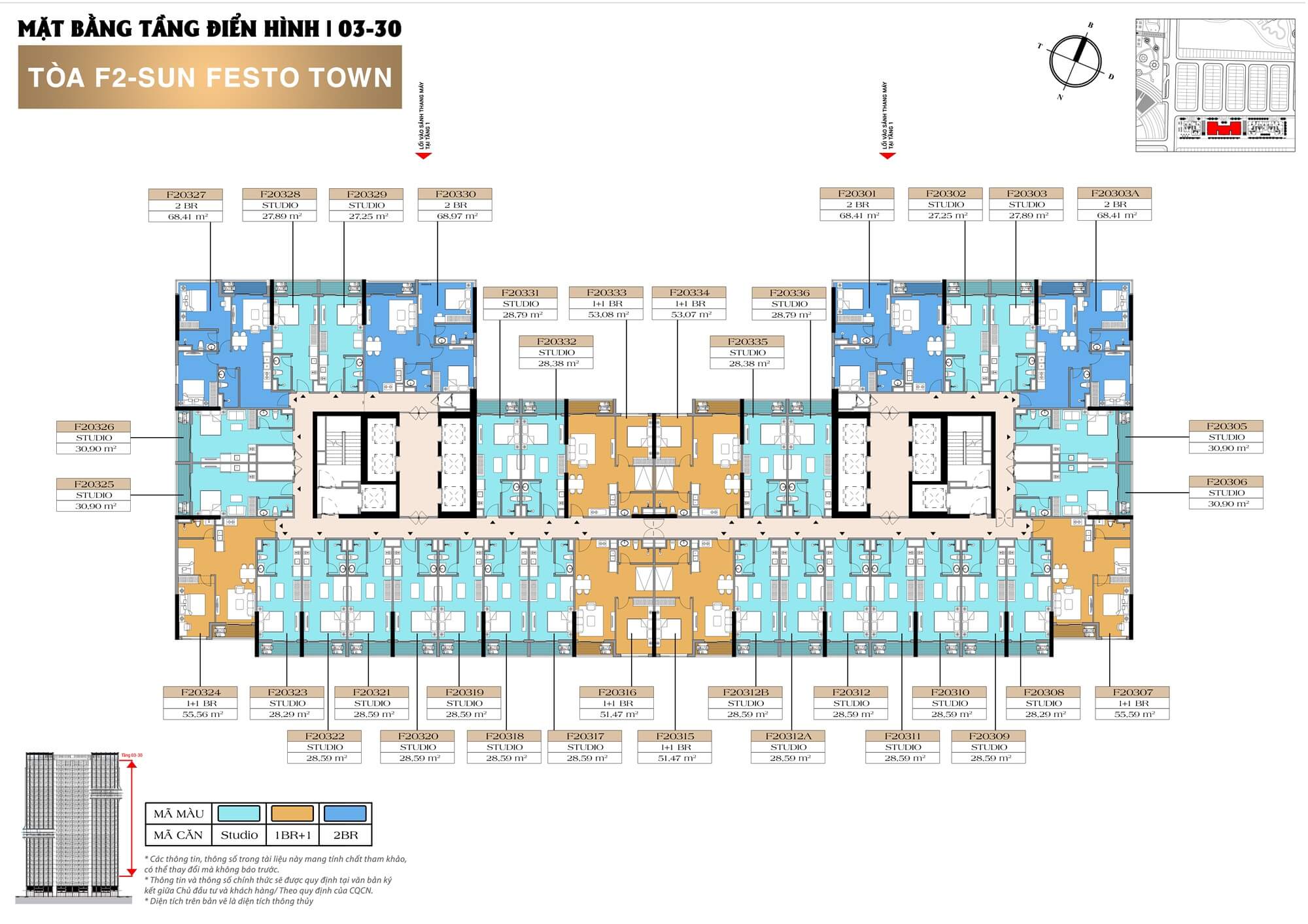 Mặt bằng tòa F2 dự án Sun Festo Town Hạ Long